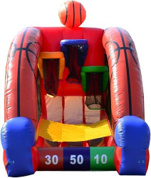 Inflatable basketball challenge